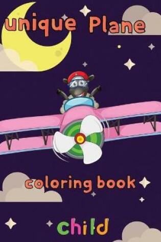 Cover of Unique Plane Coloring Book child