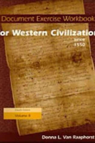 Cover of Document Exercise Workbook for Western Civilization, Volume II