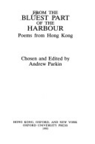 Cover of From the Bluest Part of the Harbour