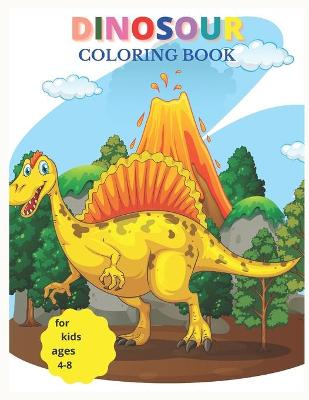 Book cover for Dinosour Coloring Book for kids