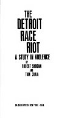 Cover of The Detroit Race Riot