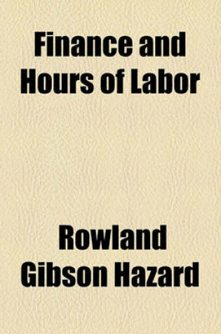 Cover of Finance and Hours of Labor