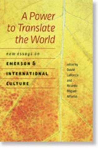 Cover of A Power to Translate the World