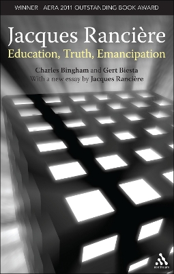 Book cover for Jacques Ranciere: Education, Truth, Emancipation