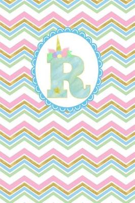 Book cover for Unicorn Monogram Journal - Letter R