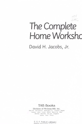 Cover of Complete Home Workshop