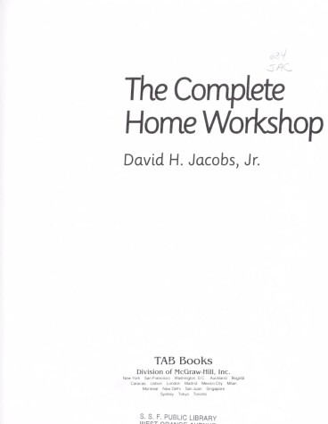 Book cover for Complete Home Workshop