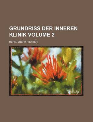 Book cover for Grundriss Der Inneren Klinik Volume 2