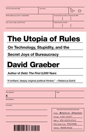 Book cover for The Utopia of Rules