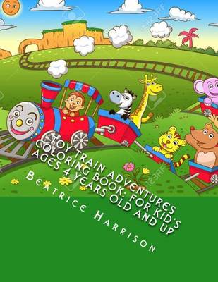 Book cover for Toy Train Adventures Coloring Book