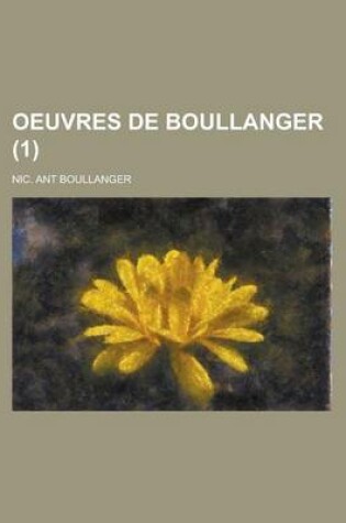 Cover of Oeuvres de Boullanger (1)