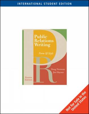 Book cover for Public Relations Writing
