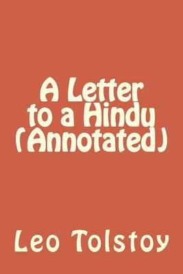 Book cover for A Letter to a Hindu (Annotated)