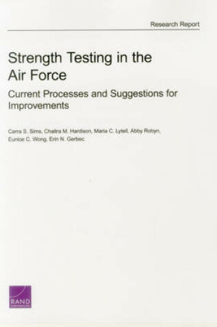 Cover of Strength Testing in the Air Force