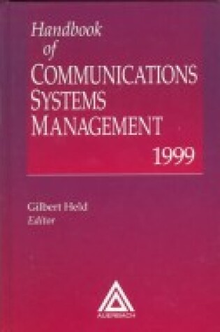 Cover of Handbook of Communications Systems Management