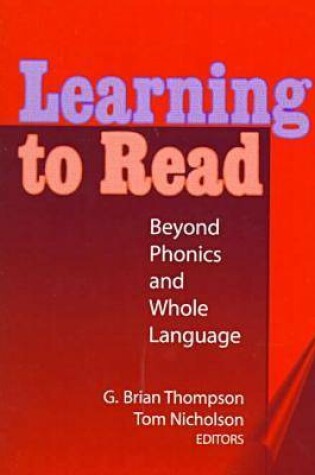 Cover of Learning to Read