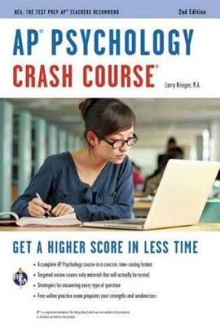 Cover of Ap(r) Psychology Crash Course, 2nd Ed., Book + Online
