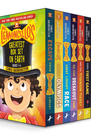 Cover of Mr. Lemoncello's Greatest Box Set on Earth: Books 1-6