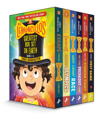 Book cover for Mr. Lemoncello's Greatest Box Set on Earth: Books 1-6
