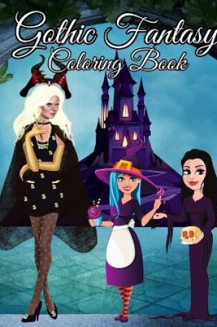 Cover of Gothic Fantasy Coloring Book