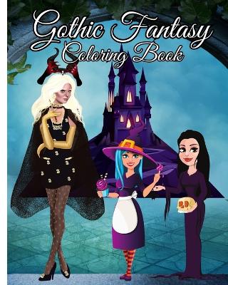 Book cover for Gothic Fantasy Coloring Book