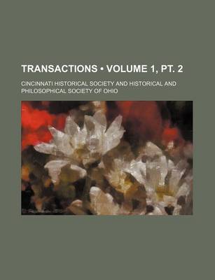 Book cover for Transactions (Volume 1, PT. 2)