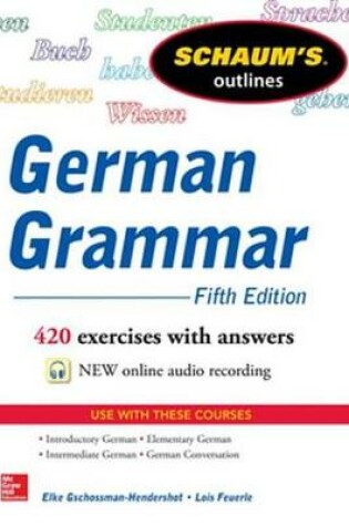 Cover of Schaum's Outline of German Grammar