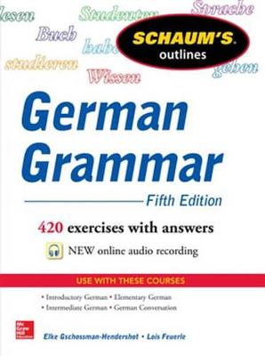 Book cover for Schaum's Outline of German Grammar