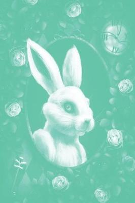 Book cover for Alice in Wonderland Pastel Modern Journal - Outwards White Rabbit (Green)