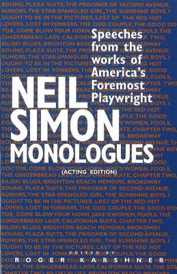 Book cover for Neil Simon Monologues