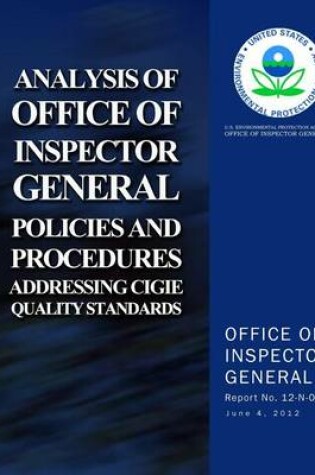 Cover of Analysis of Office of Inspector General Policies and Procedures Addressing CIGIE Quality Standards