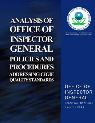 Book cover for Analysis of Office of Inspector General Policies and Procedures Addressing CIGIE Quality Standards