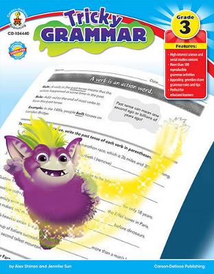 Book cover for Tricky Grammar, Grade 3