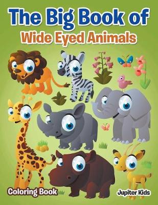 Book cover for The Big Book of Wide Eyed Animals Coloring Book