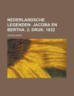 Book cover for Nederlandsche Legenden