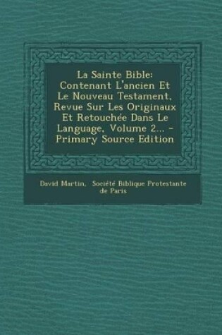 Cover of La Sainte Bible