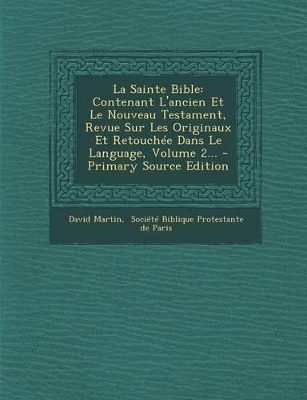 Book cover for La Sainte Bible