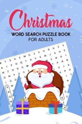 Cover of Christmas Word Search Puzzle Book For Adults