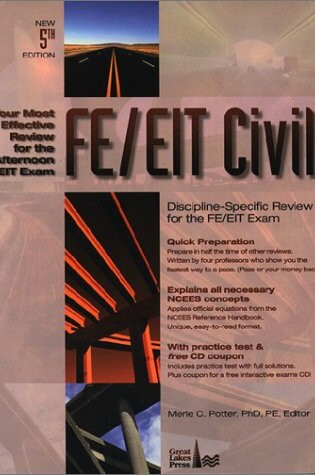 Cover of FE/EIT Civil Discipline-Specific Review