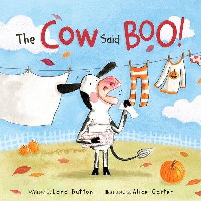 Book cover for The Cow Said BOO!