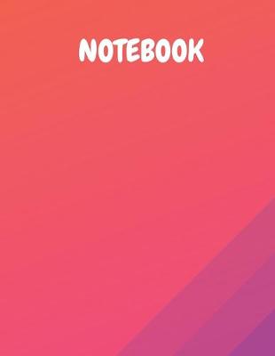 Book cover for Dynamic Orange And Violent Cover Notebook - Blank Lined Notebook With 100 Pages