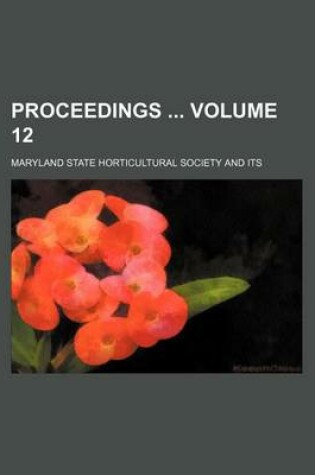 Cover of Proceedings Volume 12