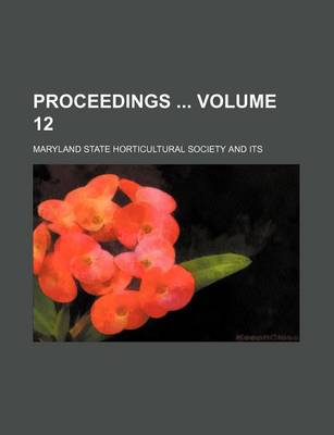 Book cover for Proceedings Volume 12