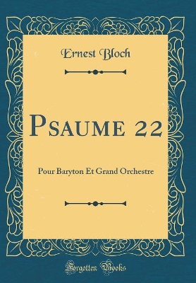 Book cover for Psaume 22