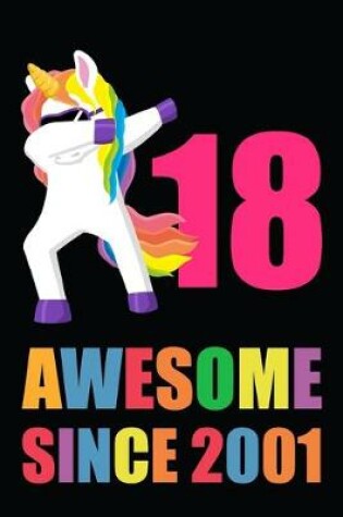 Cover of Awesome 18 Year Old Dabbing Unicorn