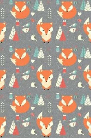 Cover of My Big Fat Bullet Journal Fox In Winter Pattern - Grey