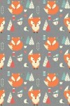 Book cover for My Big Fat Bullet Journal Fox In Winter Pattern - Grey