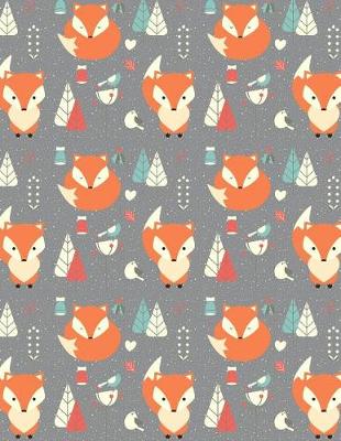 Cover of My Big Fat Bullet Journal Fox In Winter Pattern - Grey