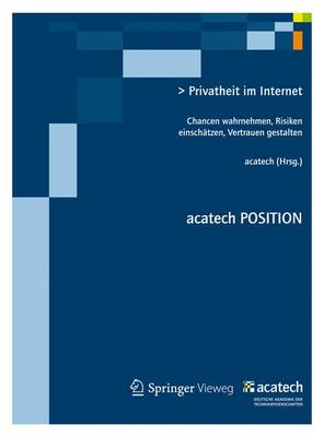 Cover of Privatheit Im Internet