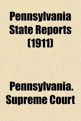 Book cover for Pennsylvania State Reports Volume 230